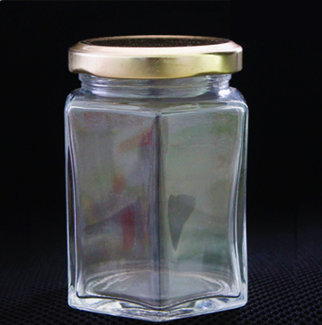 190 ML HEXAGONAL JAR